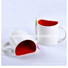 Taza de cerámica de la mitad, taza de cerámica de 8oz